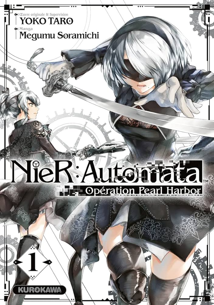 couverture du manga nier automata, histoire tirée du jeu vidéo nier automata